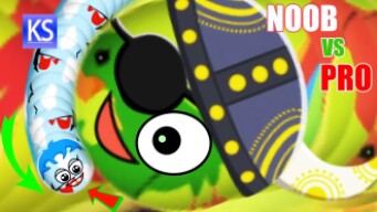 Wormate.io Lucky Tiny Wormateio Noob  Trolling Giant Wormateio Pro Epic Gameplay