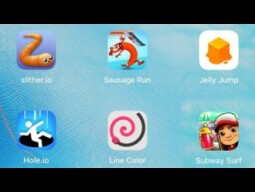 Slither.io, Sausage Run, Jelly Jump, Hole.io, Line Color, Subway Surfers - Gameplay