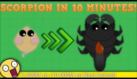 MOPE.IO HOW TO GET GIANT SCORPION IN 10 MINUTES! Fastest Way to Level Up in Mopeio (Hacks)