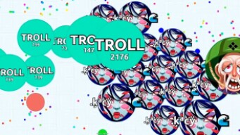 PRO TROLLING NOOB IN AGARIO #8 ( Agar.io Solo Gameplay )