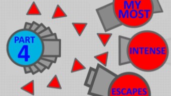 My Most Intense Escapes In Diep.io Compilation! (Part 4)