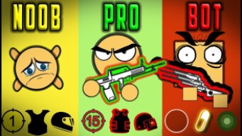 NOOB vs PRO vs BOT - Surviv.io Battle Royale Highlights