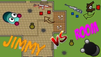 Surviv.io PRO 1v1s| Roomservice VS JimmyFortnite