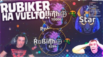 RUBIKER ha VUELTO!! c/ Poker - Agar.io