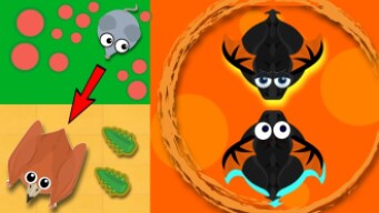 SOLO MOUSE TO PTERODACTYL & OP BLACK DRAGON GAMEPLAY // MOPE.IO