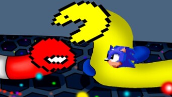 SONIC vs HOMEM ARANHA vs PACMAN em Batalha de cobrinha Slither io