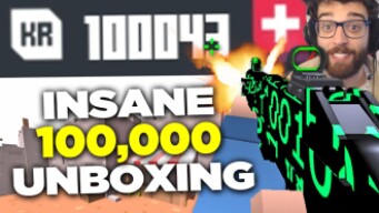 The 100,000 KR Unboxing in Krunker.io (you won't believe it)