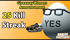 25 Kill Streak! + Giveaway Winners! | Shell Shockers