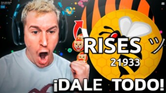 AGAR.IO - INCREIBLE!!!! LE DAMOS TODO AL ENEMIGO PARA GANAR