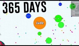 Playing agar.io FOR 1 YEAR (World Record)HIT!