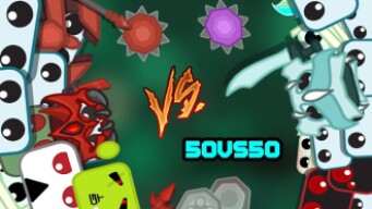 STARVE.IO - 4 VS 50 PEOPLE // TEAMMODE