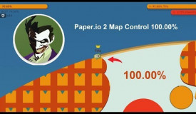 Paper.io 2 Map Control 100.00% [King Of Paper]