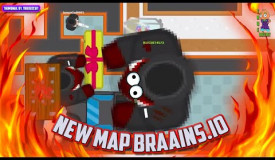 Braains.io (MAX ZOMBIE EVOLUTION) WORLD RECORD! NEW IO Game MAP [222,000k Score Gameplay]