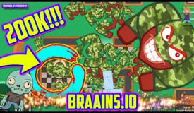 BRAAINS.IO | ULTIMATE GAINS! BIZCUIT BECOMES 200K ZOMBIE & EATS EVERYONE + NEW SPOTS + EPIC JUKES