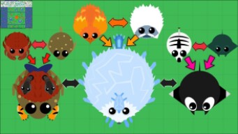MOPE.IO ANIMAL HYBRIDS! New Mope.io ICE PHOENIX - ZEBRAY - PUFFOCRAB Hybrids! [Mopeio]