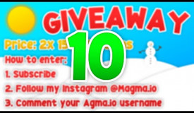 AGMA.IO 10TH OF DECEMBER GIVEAWAY - (2x 150.000 Coins)