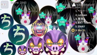 AGARIO MOBILE INSANE BATTLE SOLO DESTROY TEAMS , SOLO VIDEO Agar.io