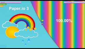 Paper.io 3 Map Control: 100.00% [Rainbow ]