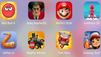 Scary Teacher 3D,Mighty Micros,Tom Hero,Slither io,Red Ball 4,FunRace 3D,Subway Surf,Mario Run