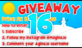 AGMA.IO 16TH OF DECEMBER GIVEAWAY - (2x 150.000 Coins)