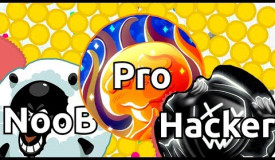 NOOB vs PRO vs HACKER in Agar.io