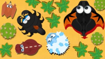 BIG ICE MONSTER EATS SCORPION & T-REX IN MOPE