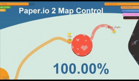 Paper.io 3 Map Control: 100.00% [Orange]