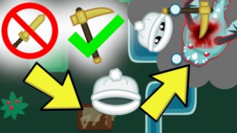 Starve.io - ONLY PICKAXE ALLOWED CHALLENGE | Making Cap & Scarf + Killing Dragon