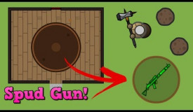 Surviv.io New Spud Gun + AWM Combo is INSANE!!! (Surviv.io Potato Mode + Weapon/Building Update)