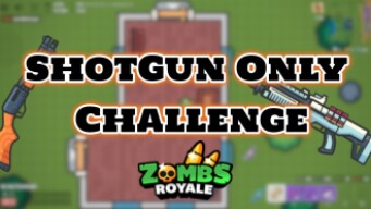 Shotgun ONLY Challenge (in solo) // ZombsRoyale.io Challenge