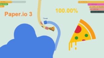 Paper.io 3 [Pizza] Map Control 100.00%