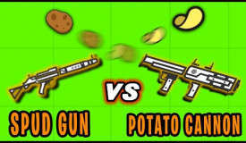 SPUD GUN VS POTATO CANNON! | Surviv.io Potato Update Highlights & Funny Moments