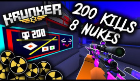 200 KILLS Krunker.io WORLD RECORD - NUKE Gameplay (INSANE)