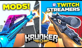 I Tried Krunker.io Twitch Streamer's MOD Packs (FrostyWolf and MORE)