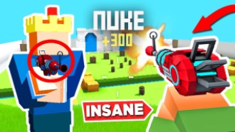 NUKE with *ONLY* Alien Blaster in Krunker.io (challenge)