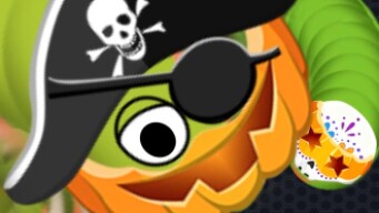 Wormate.io Monster Tiny Worm Hunting Halloween Pirate Worm Wormateio Troll Moments Gameplay