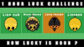 INSANE 1 HOUR LUCK CHALLENGE IN MOPE.IO | IS NOOBHIMSELF LUCKY ?
