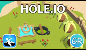 Hole.io Gameplay | Trying To Get 100 % Of The Beach Map