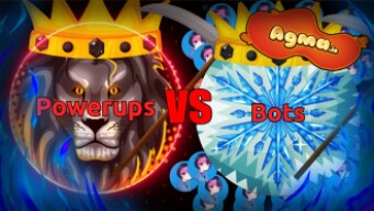 POWERUPS VS BOTS IN AGMA.IO | AGMA IO VERY BIG FIGHT
