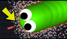 Slither.io Small A.I. Hacker vs Big Snakes (Epic Slitherio Gameplay)