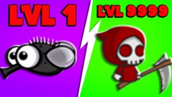 FlyOrDie.io - 4-Player The RED Grim Reaper is OP (New MAX Level) | JeromeASF