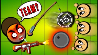 TROLLING TEAMERS IN SURVIV With 15x Scope and Saiga Bait! (Surviv.io Hilarious Trolls & Memes)