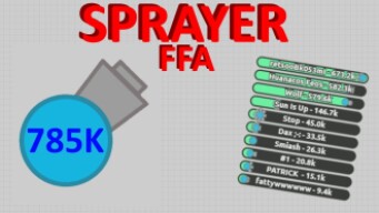 Diep.io | 785K Sprayer - Triple 500K Score In FFA!