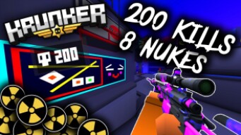 200 KILLS Krunker.io WORLD RECORD - NUKE Gameplay (INSANE)