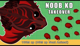 NOOB TAKES OVER THE SERVER WITH 100M KING RIPPER IN MOPE.IO