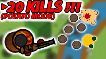 20 KILLS IN SOLO SQUADS IN THE POTATO MODE ! | SURVIV.IO