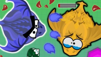 LEGENDARY AZURE BRINGER DRAGON DESTROYS GOLDEN KING DRAGON IN MOPE.IO