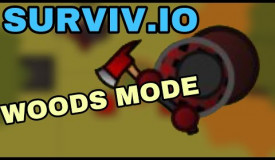 SURVIV.IO WOODS MODE! (NEW HAWK 12G and PKM)