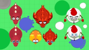 SNOWMAN KILLED SNOWMAN // T-REX VS T-REX // LAND MONSTER EATS LAND MONSTER! MOPE.IO