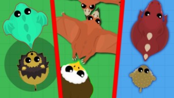 EAGLE KILLS PTERODACTYL MID AIR!! // BLACK-MANED LION KILLS DRAGON! // MOPE.IO